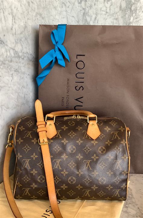 louis vuitton speedy bag used.